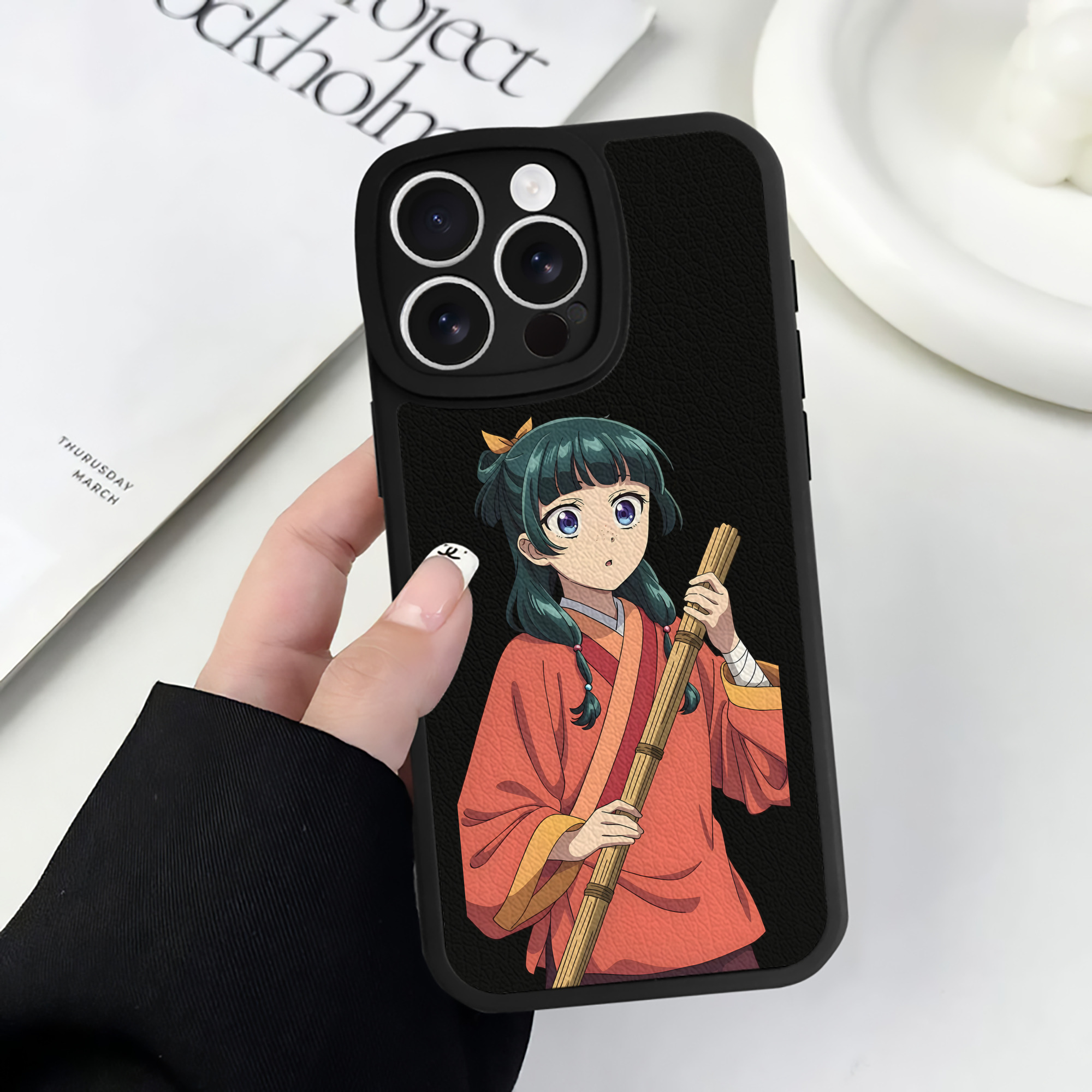 薬屋のひとりごと The Apothecary Diaries 【iPhone 16シリーズ対応】シリコンスマホケース（レザー調） 材質：シリコン